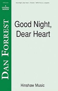 Good Night, Dear Heart SATB choral sheet music cover Thumbnail